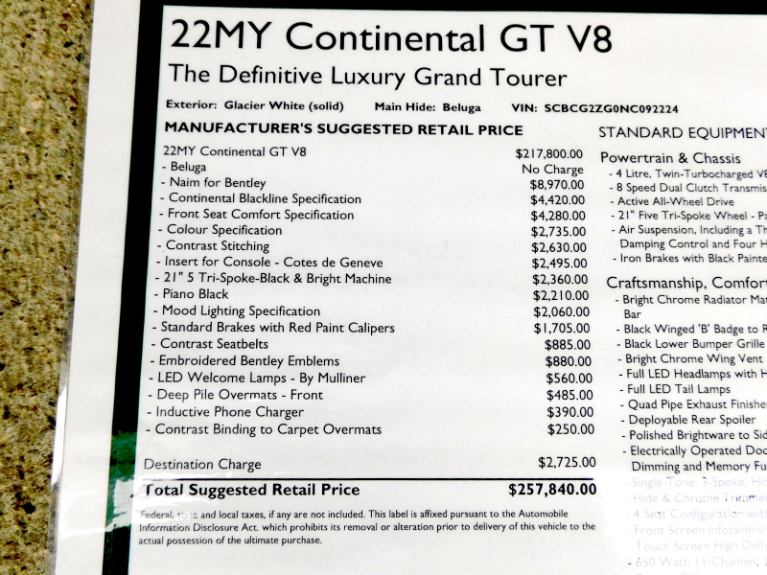 Used 2022 Bentley Continental GT V8 Coupe Used 2022 Bentley Continental GT V8 Coupe for sale  at Metro West Motorcars LLC in Shrewsbury MA 20