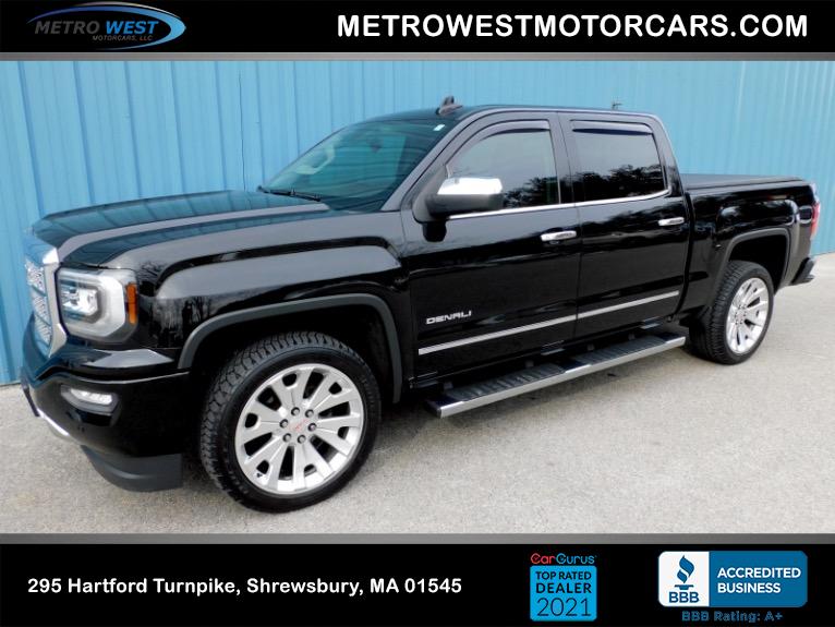 Used 2017 GMC Sierra 1500 4WD Crew Cab 143.5 Denali Used 2017 GMC Sierra 1500 4WD Crew Cab 143.5 Denali for sale  at Metro West Motorcars LLC in Shrewsbury MA 1