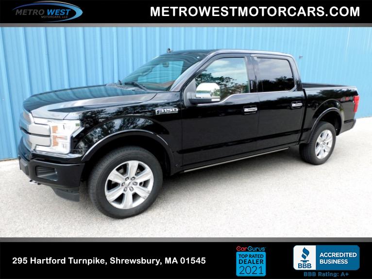 Used 2018 Ford F-150 Platinum 4WD SuperCrew 5.5'' Box Used 2018 Ford F-150 Platinum 4WD SuperCrew 5.5'' Box for sale  at Metro West Motorcars LLC in Shrewsbury MA 1