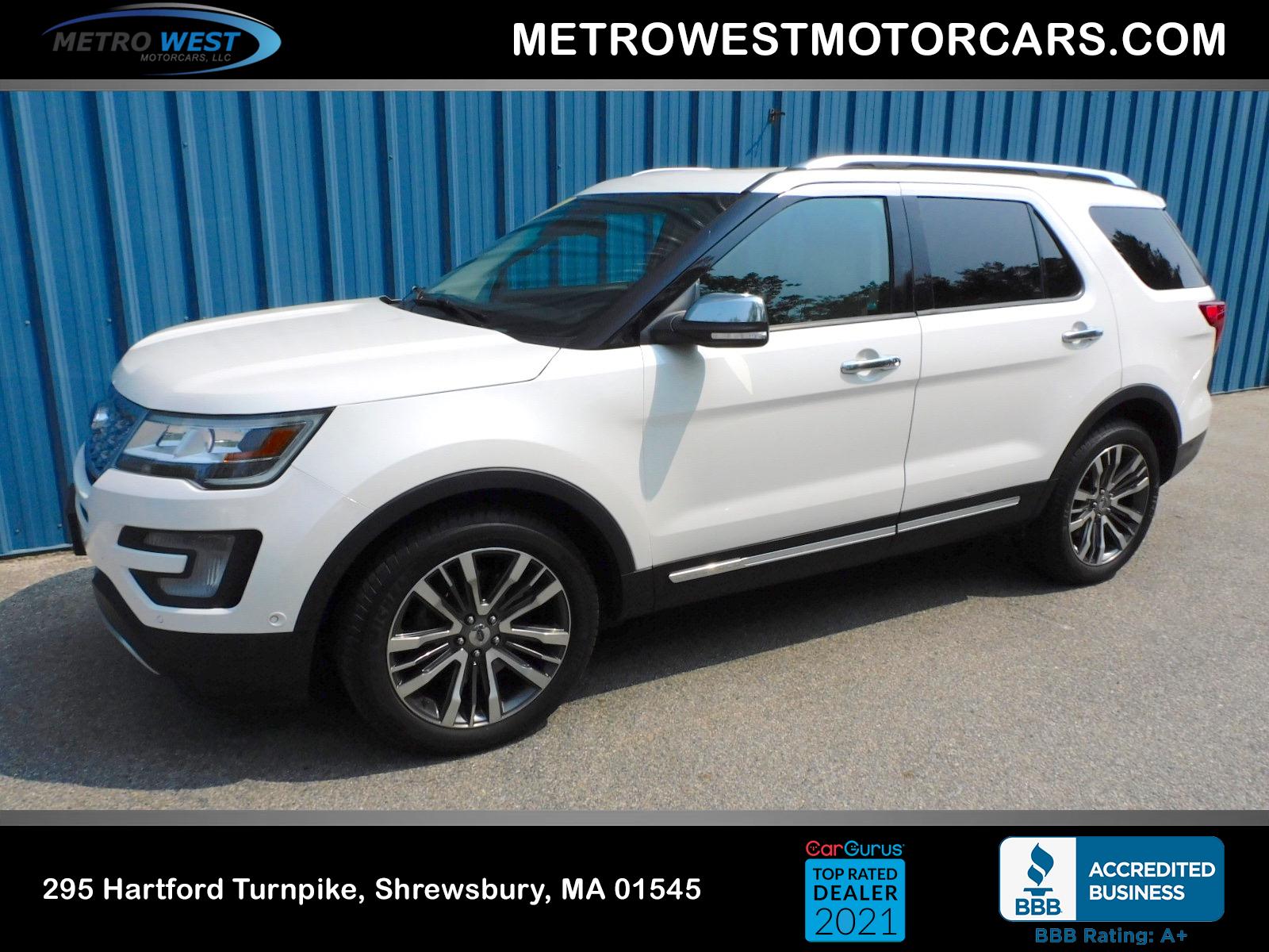 Used 2016 Ford Explorer Platinum 4WD For Sale (24,800) Metro West