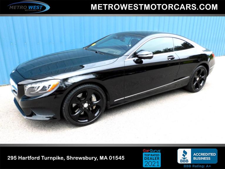 Used 2016 Mercedes-Benz S-class S550 4MATIC Coupe Used 2016 Mercedes-Benz S-class S550 4MATIC Coupe for sale  at Metro West Motorcars LLC in Shrewsbury MA 1