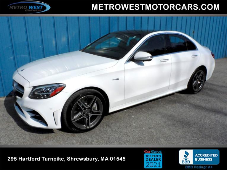 Used 2020 Mercedes-Benz C-class AMG C 43 4MATIC Sedan Used 2020 Mercedes-Benz C-class AMG C 43 4MATIC Sedan for sale  at Metro West Motorcars LLC in Shrewsbury MA 1