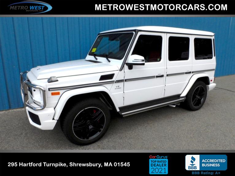 Used 2018 Mercedes-Benz G-class AMG G 63 4MATIC SUV Used 2018 Mercedes-Benz G-class AMG G 63 4MATIC SUV for sale  at Metro West Motorcars LLC in Shrewsbury MA 1