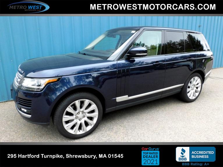 Used 2016 Land Rover Range Rover Supercharged Used 2016 Land Rover Range Rover Supercharged for sale  at Metro West Motorcars LLC in Shrewsbury MA 1