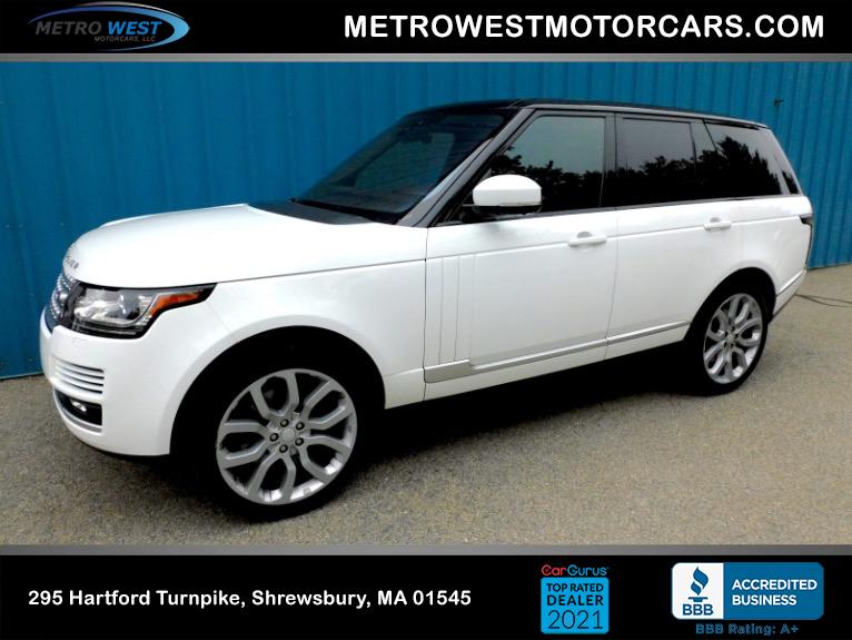Used 2017 Land Rover Range Rover V6 Supercharged HSE SWB Used 2017 Land Rover Range Rover V6 Supercharged HSE SWB for sale  at Metro West Motorcars LLC in Shrewsbury MA 1