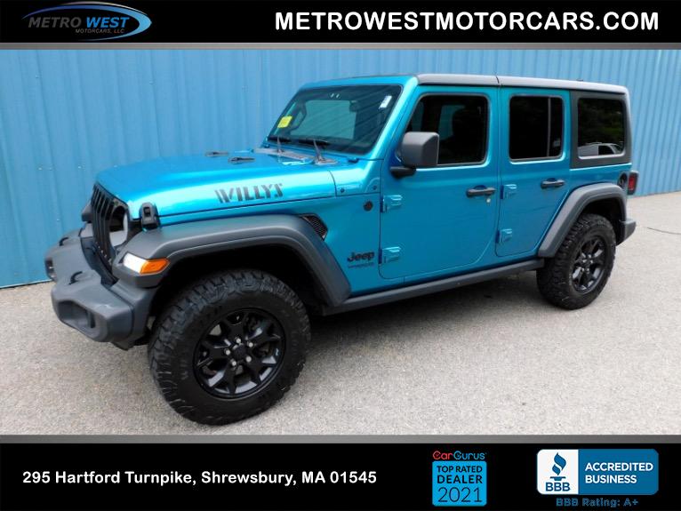 Used Used 2020 Jeep Wrangler Unlimited Sport S 4x4 for sale $25,800 at Metro West Motorcars LLC in Shrewsbury MA