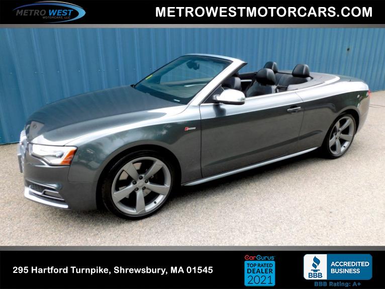 Used 2016 Audi S5 Cabriolet Premium Plus Used 2016 Audi S5 Cabriolet Premium Plus for sale  at Metro West Motorcars LLC in Shrewsbury MA 1