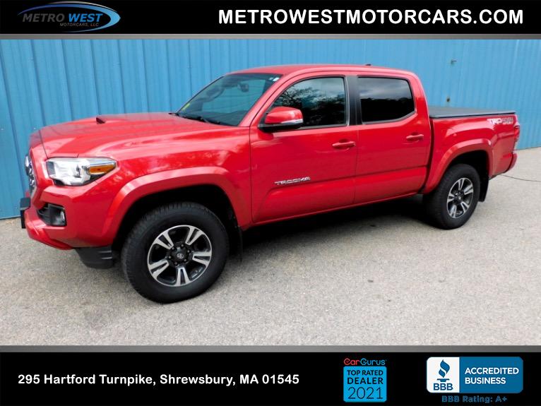 Used 2018 Toyota Tacoma TRD Sport Double Cab 5'' Bed V6 4x4 AT (Natl) Used 2018 Toyota Tacoma TRD Sport Double Cab 5'' Bed V6 4x4 AT (Natl) for sale  at Metro West Motorcars LLC in Shrewsbury MA 1