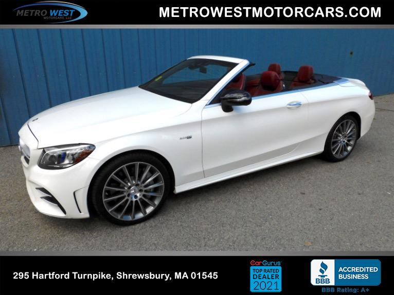 Used 2019 Mercedes-Benz C-class AMG C 43 4MATIC Cabriolet Used 2019 Mercedes-Benz C-class AMG C 43 4MATIC Cabriolet for sale  at Metro West Motorcars LLC in Shrewsbury MA 1