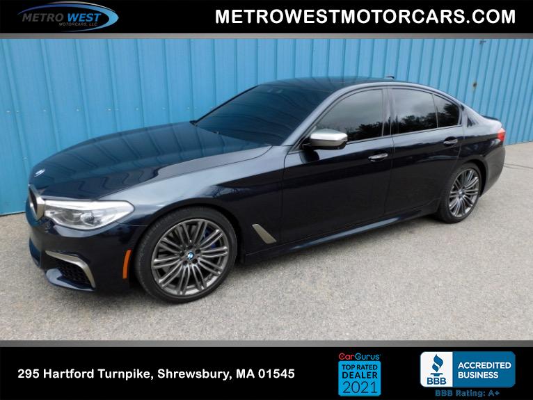 Used 2018 BMW 5 Series M550i xDrive Sedan Used 2018 BMW 5 Series M550i xDrive Sedan for sale  at Metro West Motorcars LLC in Shrewsbury MA 1