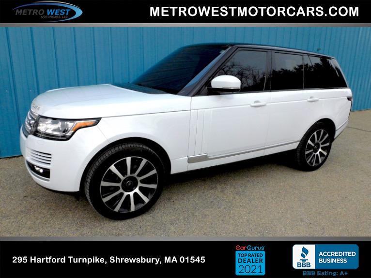 Used 2016 Land Rover Range Rover Td6 Diesel HSE Used 2016 Land Rover Range Rover Td6 Diesel HSE for sale  at Metro West Motorcars LLC in Shrewsbury MA 1